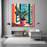 Window view - painting by numbers